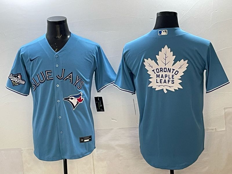 Men 2025 Toronto Blue Jays Blank Light Blue Game Nike MLB Jersey style 07